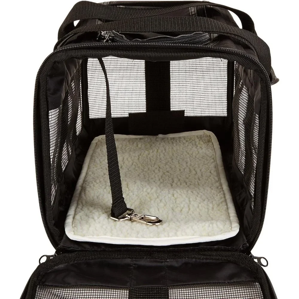 Amazon Basics Small Pet Travel Carrier - Soft-Sided - Black - No Wheels